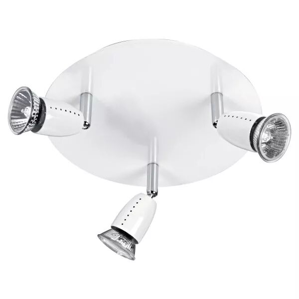 ECCO P3 - Plafonnier 3 spots GU10 50W max., blanc, Lpes non incl. (4665)