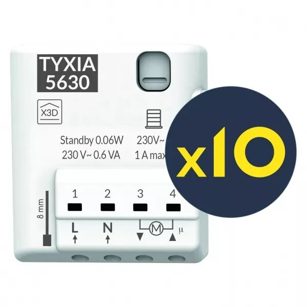 Eco Pack Tyxia 5630 x 10 | R�cepteurs micromodules radio pour volets roulants (6351447)