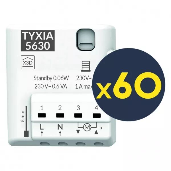 Eco Pack Tyxia 5630P x 60 | R�cepteur micromodule radio pour volets roulants (6351448)