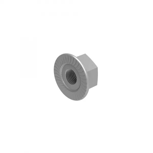 Ecrou embase crant�e M6 ZnNi