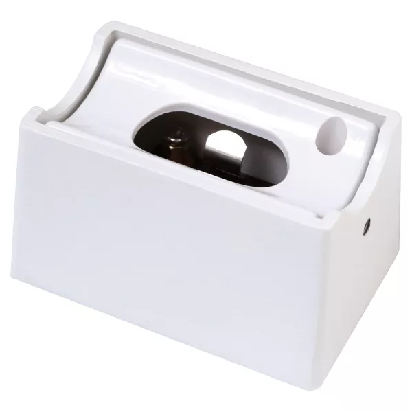ELASTO LED 2 - Applique murale minimaliste, tube S14d non fourni, en m�tal blanc (51205)