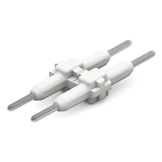 �l�ment de raccordement pas 3mm 2 p�les, blanc Longueur 15,3 mm (2059-902)