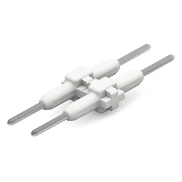 �l�ment de raccordement pas 3mm 2 p�les, blanc Longueur 17,5 mm (2059-902/018-000)