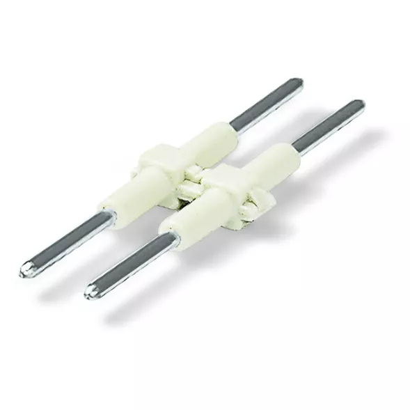 �l�ment de raccordement pas 4 mm 2 p�les, blanc Longueur 30mm (2060-952/030-000)