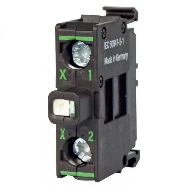 �l�ment voyant, LED, bleu, fixation par l\'arri�re, 12-30VAC/DC, borne � boulon (218058)