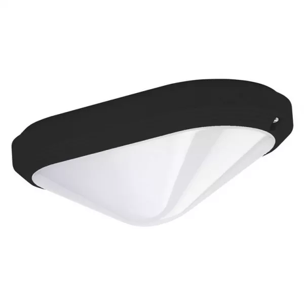ELLIPSE NOIR 8W 4000K-IRC80-IP65 460lm AVEC VISIERE (300110)