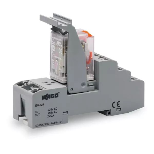 Embase avec relais 230 V AC - 2 RT858-528