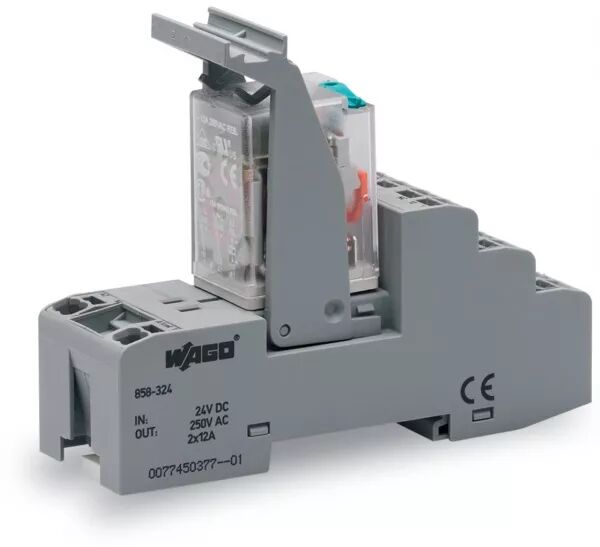 EMBASE AVEC RELAIS 24 V DC - 2 RT