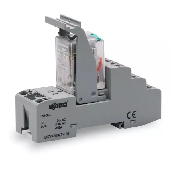 Embase avec relais 24 V DC - 2 RT858-324