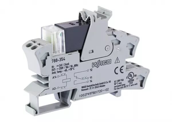 EMBASE AVEC RELAIS H 15 MM 24 V DC - 1 RT - 16 A - CHARGE LAMPE