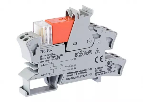 EMBASE AVEC RELAIS H 15 MM 24 V DC - 1 RT - 16 A