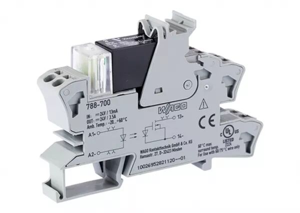 EMBASE AVEC SSR H 15 MM 24 V DC / 24 V - 3,5A