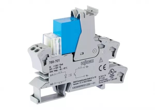 EMBASE AVEC SSR H 25 MM 24 V DC / 0 - 30 V - 5A