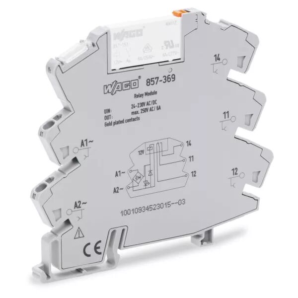 Embase enf. JUMPFLEX� avc relais min AC/DC 230 V 3,5 mA857-369