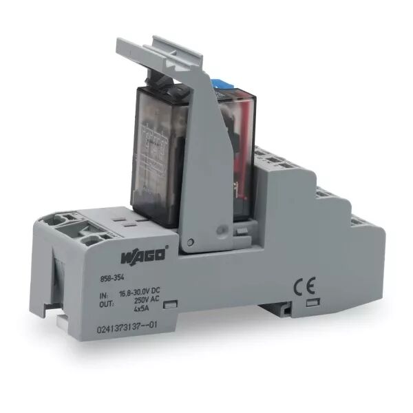 Embases enfichables avc relais ind. Tension de bobine DC 24 V 4RT858-354