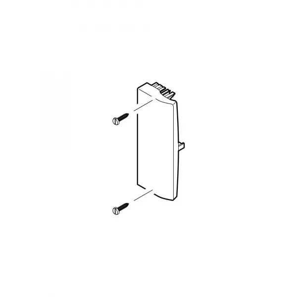 Embout - Pour goulotte Logix 160x50mm - Noir