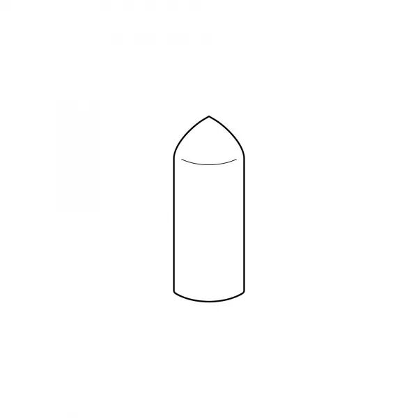 Embout droit ou gauche pour plinthe Keva 80mmx20mm - PVC Blanc Artic