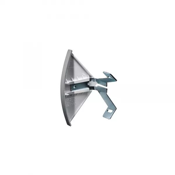 Embout pour corniche Logix 80x80mm - PVC couleur Aluminium