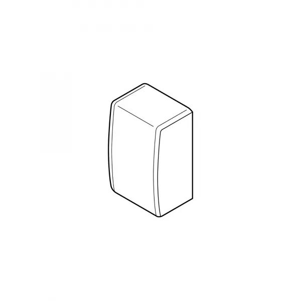 Embout pour moulure Keva 50mmx15mm - PVC Blanc Artic