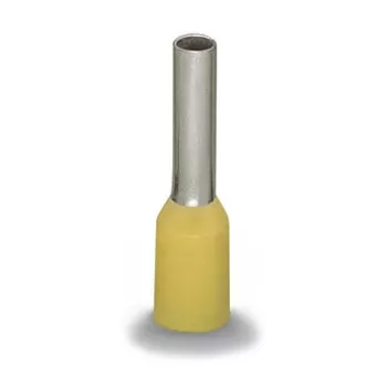 Embout rebord plastique jaune, �tam�, 2,08 mm�, L=14 mm (216-205)