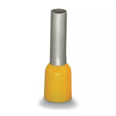 Embout rebord plastique jaune, �tam�, 6 mm�, L=20 mm (216-208)