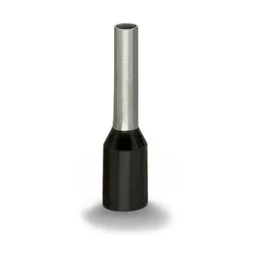 Embout rebord plastique noir, �tam�, 1,5 mm�, L=14 mm (216-204)