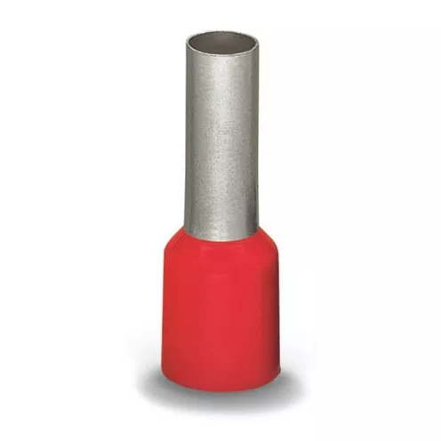 Embout rebord plastique rouge, �tam�, 10 mm�, L=21 mm (216-209)