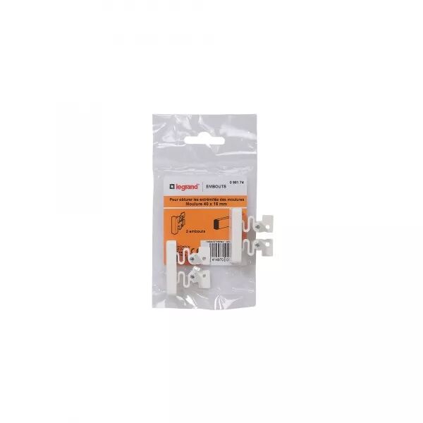 EMBOUTS (X 2) POUR MOULURE SECTION 40X16MM