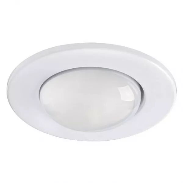 EN63 - Encastr� E27, rond, fixe, blanc, lampe non incl. (0612)