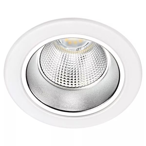 Encastr� RIVA IP20, �113mm, fixe, blanc, LED int�g.10W 50� 4000K 950lm, dim (50601)