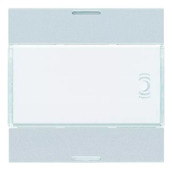 Enjoliveur 2 boutons poussoirs KNX gallery LED titane (WXE312T)
