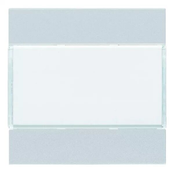 Enjoliveur 2 boutons poussoirs KNX gallery titane (WXE302T)