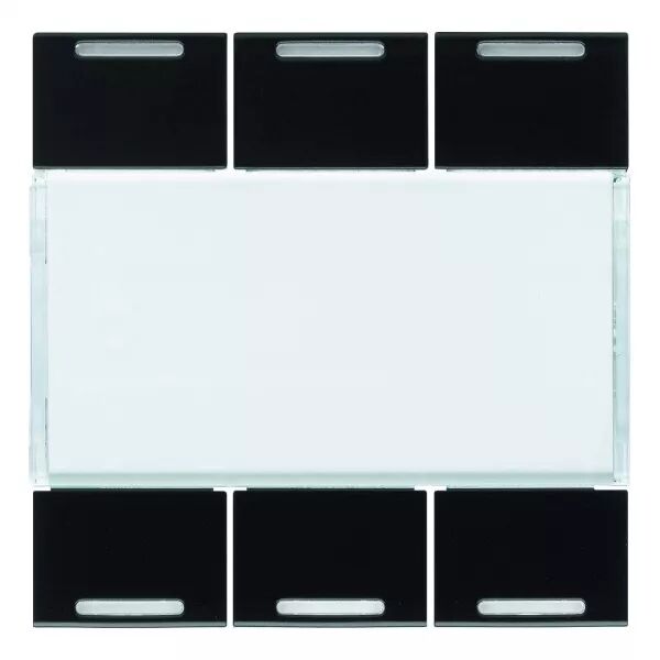Enjoliveur 6 boutons poussoirs KNX gallery LED night (WXE316N)
