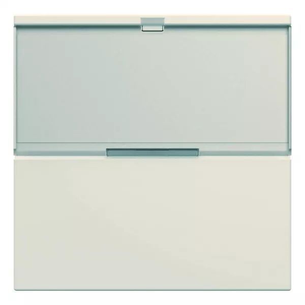 Enjoliveur Gallery interrupteur avec porte �tiquette 2 modules , finition Dune (WXD002D)