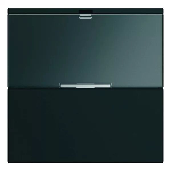 Enjoliveur Gallery interrupteur avec porte �tiquette 2 modules , finition Night (WXD002N)