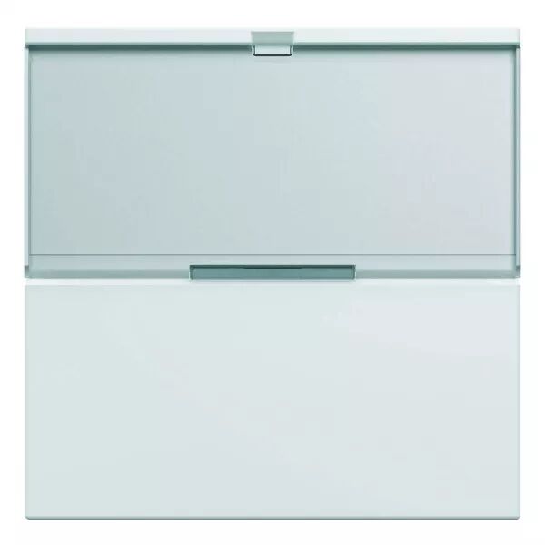 Enjoliveur Gallery interrupteur avec porte �tiquette 2 modules , finition Pure (WXD002B)