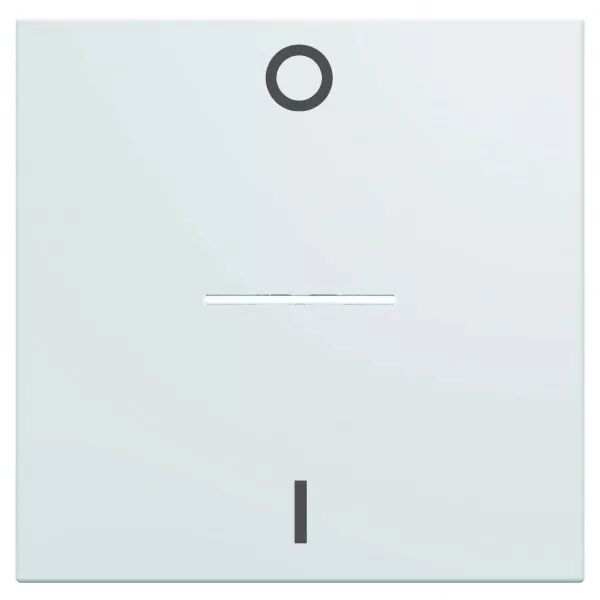 Enjoliveur Gallery interrupteur marquage 0-1 � voyant, 2 modules, finition Pure (WXD013B)