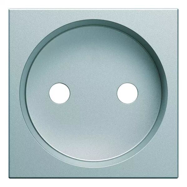 Enjoliveur Gallery prise de courant 2P � puits, finition Titane (WXD102T)