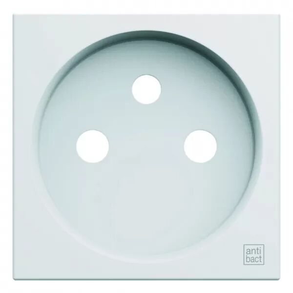 Enjoliveur Gallery prise de courant � puits 2P+T, finition Antibact�rien (WXD100H)