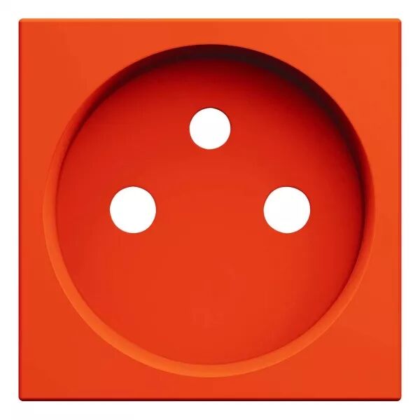 Enjoliveur Gallery prise de courant � puits 2P+T, finition Orange (WXD100E)