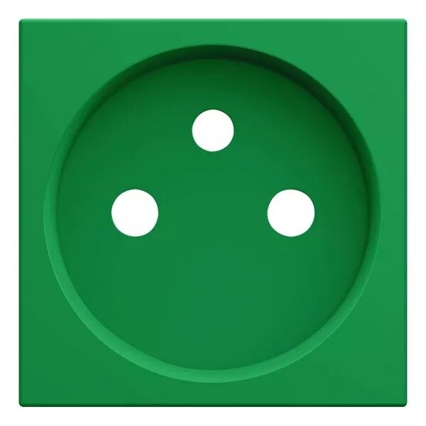 Enjoliveur Gallery prise de courant � puits 2P+T, finition Vert (WXD100V)