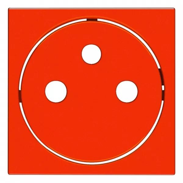 Enjoliveur Gallery prise de courant affleurante 2P+T, finition Orange (WXD106E)