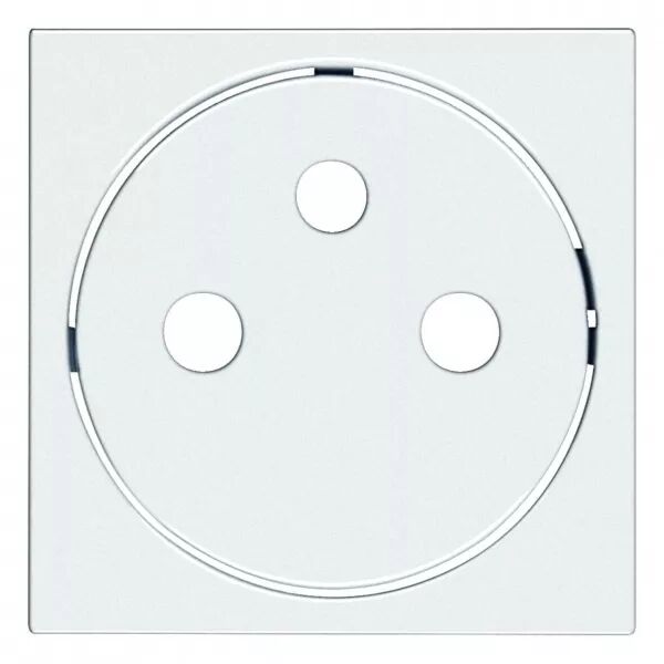 Enjoliveur Gallery prise de courant affleurante 2P+T, finition Pure (WXD106B)