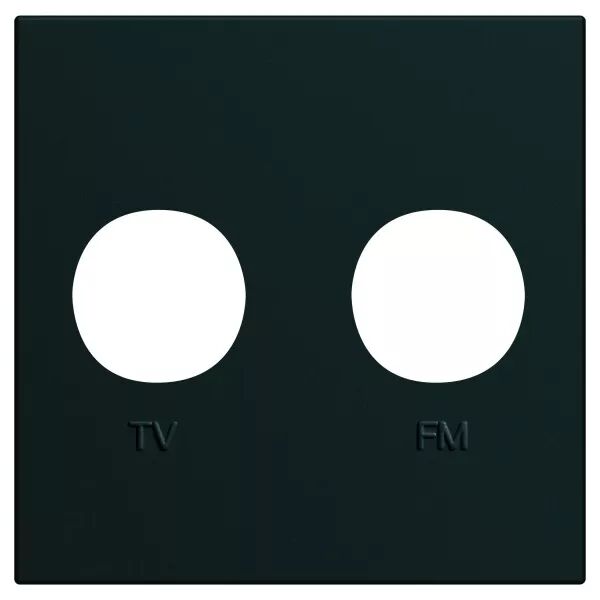 Enjoliveur Gallery prise TV + FM 2 modules, finition Night (WXD253N)