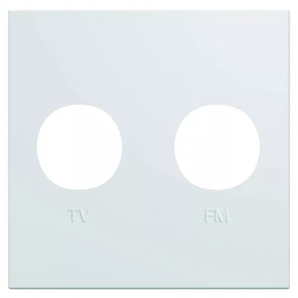 Enjoliveur Gallery prise TV + FM 2 modules, finition Pure (WXD253B)