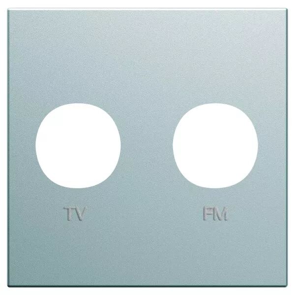 Enjoliveur Gallery prise TV + FM 2 modules, finition Titane (WXD253T)
