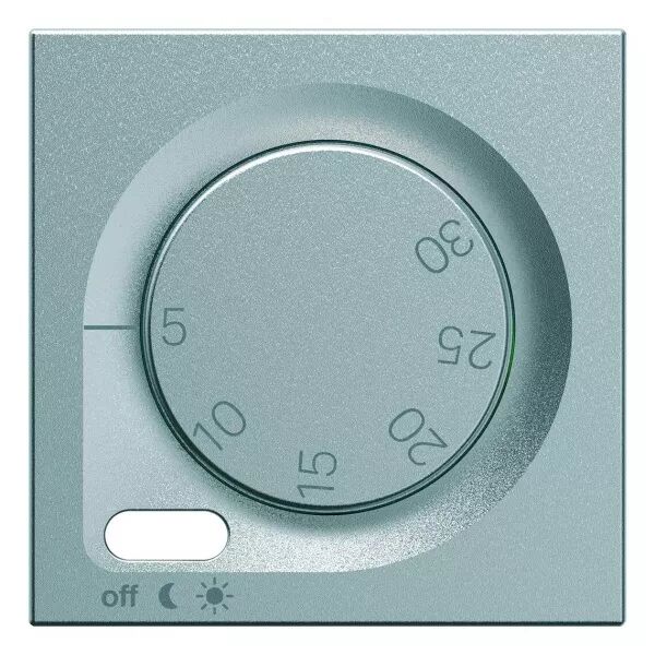 Enjoliveur Gallery thermostat 2 modules , finition Titane (WXD315T)