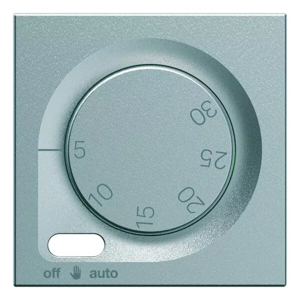 Enjoliveur Gallery thermostat fil pilote 2 modules , finition Titane (WXD316T)