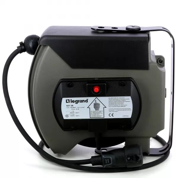 ENROULEUR � RAPPEL AUTOMATIQUE - 10 M DE C�BLE 3G 1,5MM�