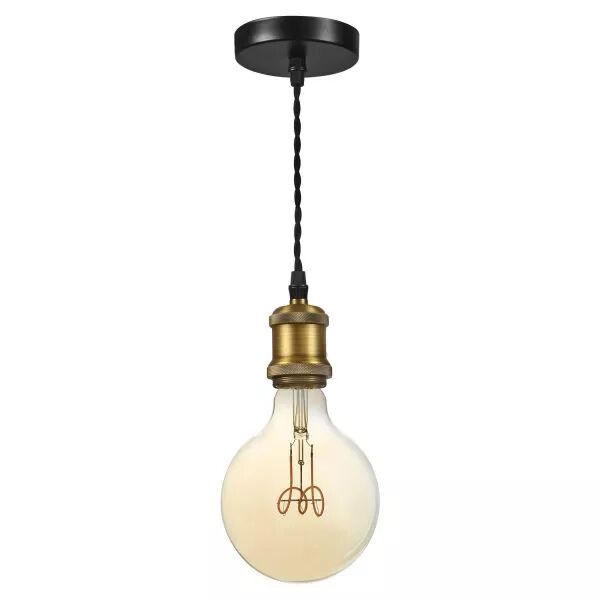EPOQUE - Susp. E27 60W max, douille style r�tro, laiton dor�, Lpe non incl. (50450)